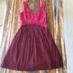 Anthropologie Lace Sleeveless Dress